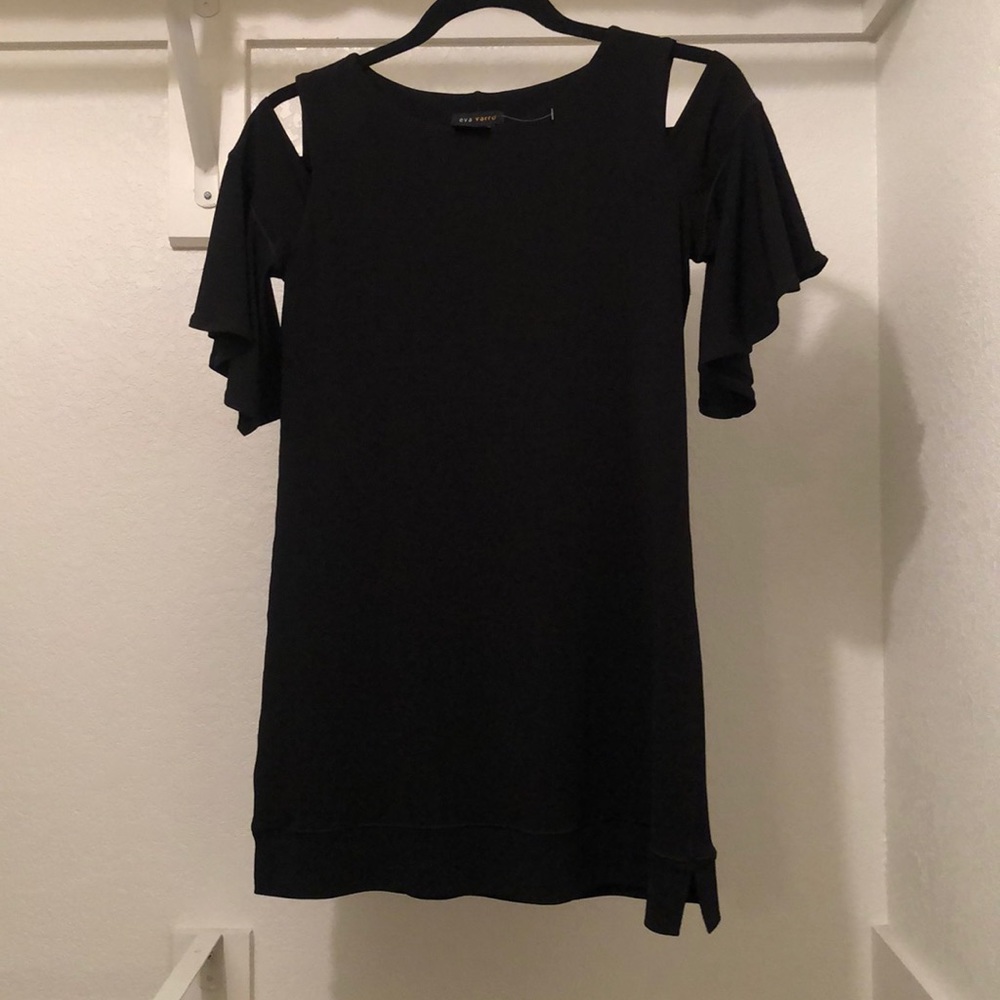 NWOT Eva Varro Butterfly Peek a Boo Sleeve Tunic
